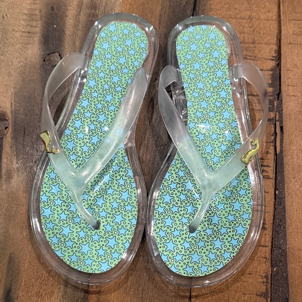 NEW Vineyard Vines flip flops size 8